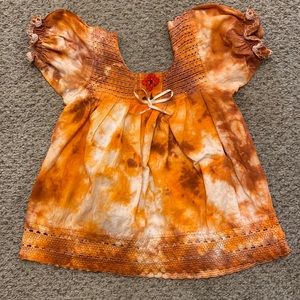 Vintage Toddler Top Hand Tie Dyed